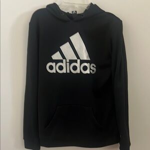 Adidas Black Sweatshirt with Metallic Logo